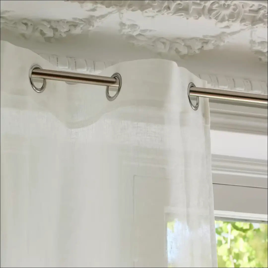 Lininė užuolaida DI11023 - €46 Save 50% 25-50, __label:Pristatymas 1-2 d.d., color-balta, material-linas, tekstile €25