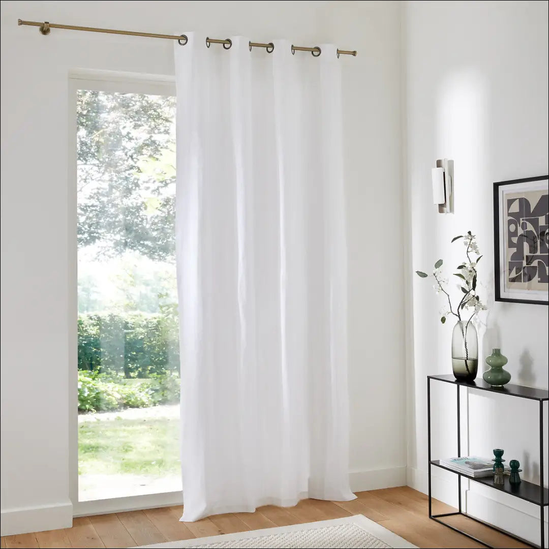 Lininė užuolaida DI12108 - €28 Save 50% 25-50, __label:Pristatymas 1-2 d.d., color-balta, material-linas, tekstile €25