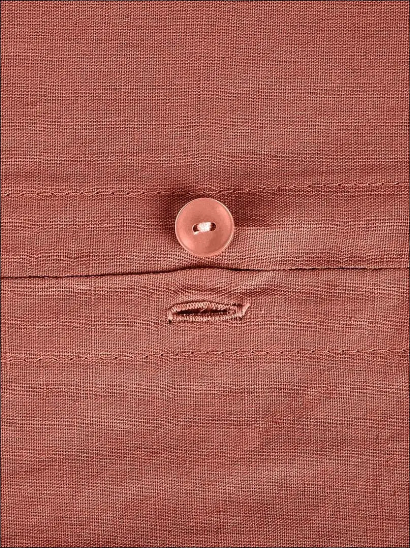 Lininis pagalvės užvalkalas DI5214 - __label:Pristatymas 1-2 d.d., color-raudona, color-ruda, material-linas,