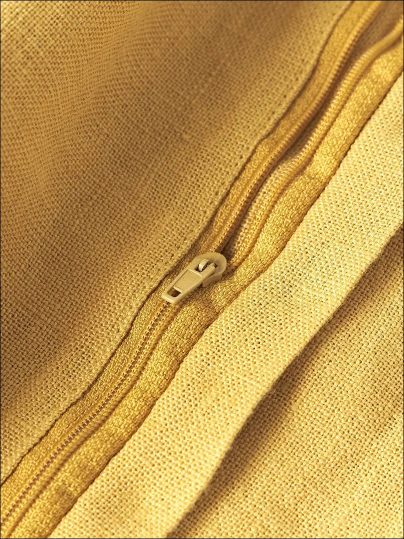 Lino pagalvės užvalkalas (60x60cm) DI5518 - €15 Save 50% __label:Pristatymas 1-2 d.d., color-geltona, interjeras,