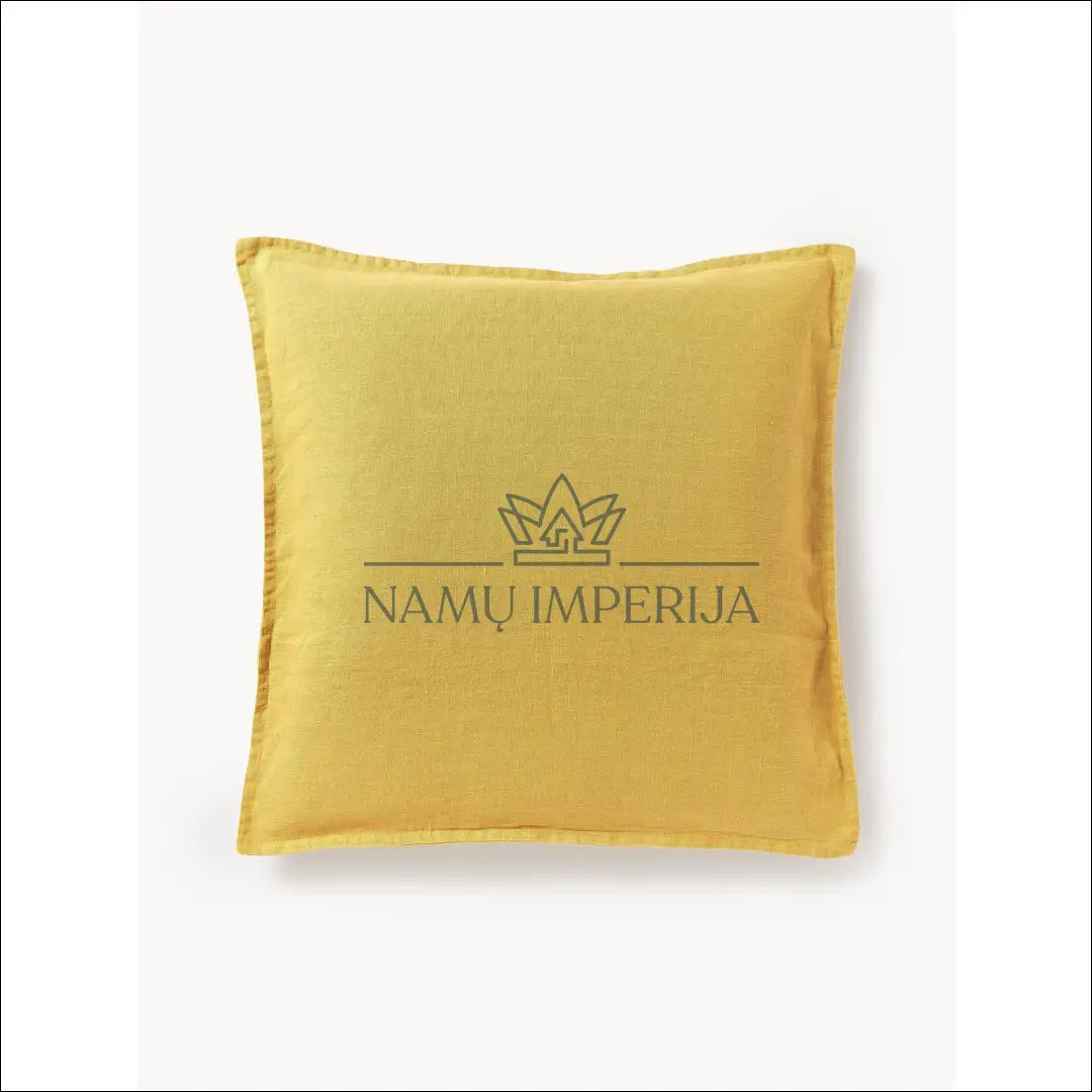 Lino pagalvės užvalkalas (60x60cm) DI5518 - €15 Save 50% __label:Pristatymas 1-2 d.d., color-geltona, interjeras,