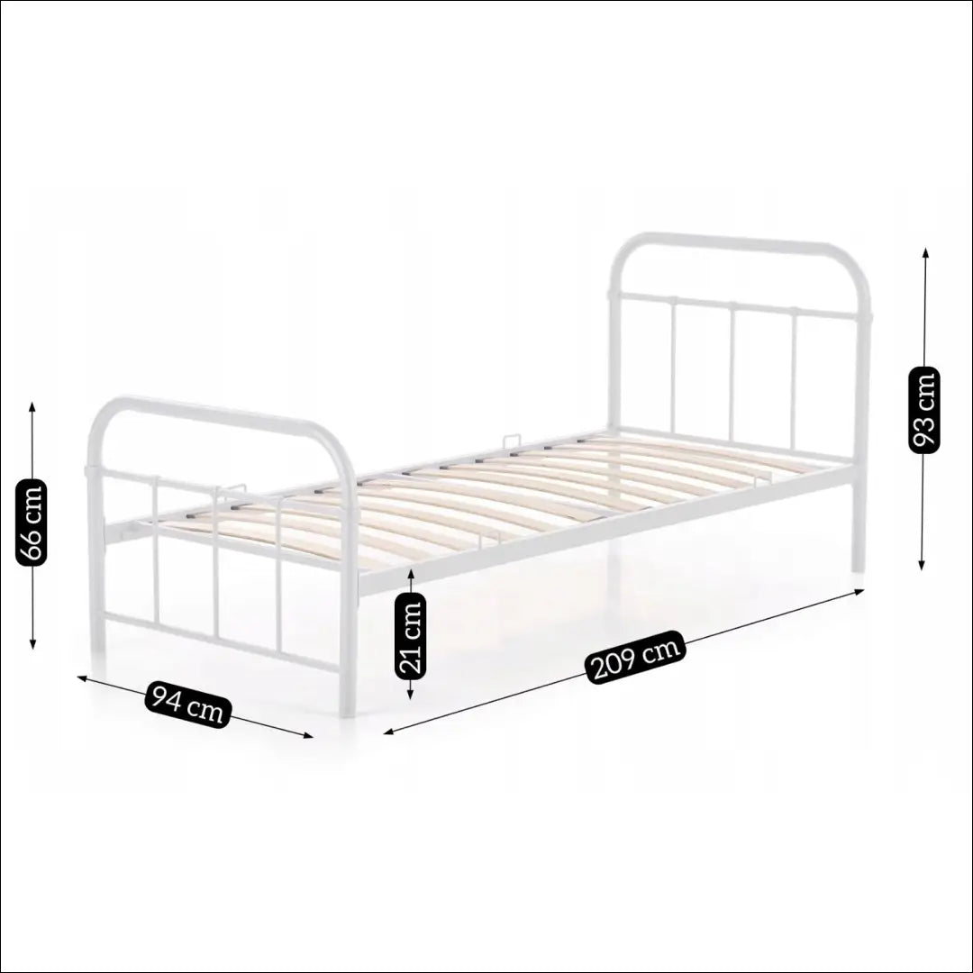 Lova baltos spalvos 90x200 TE179 - €127 Save 15% 100-200, __label:Pristatymas 5-14 d.d., elite, uzsakomi, uzsakomi lova
