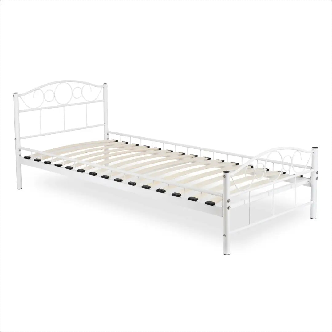 Lova baltos spalvos 90x200 TE265 - €87 Save 15% 50-100, __label:Pristatymas 5-14 d.d., elite, uzsakomi, uzsakomi lova
