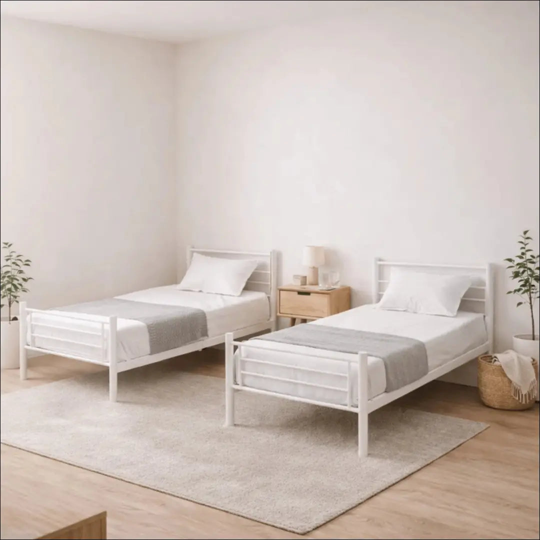 Lova baltos spalvos 90x200 TE369 - €243 Save 15% __label:Pristatymas 5-14 d.d., elite, over-200, uzsakomi, uzsakomi