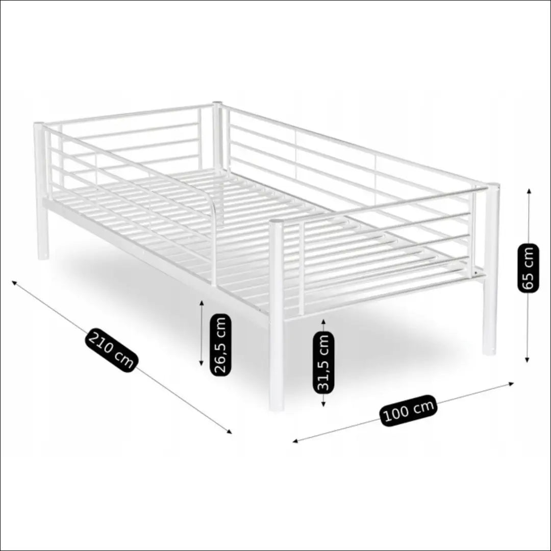 Lova baltos spalvos 90x200 TE369 - €243 Save 15% __label:Pristatymas 5-14 d.d., elite, over-200, uzsakomi, uzsakomi