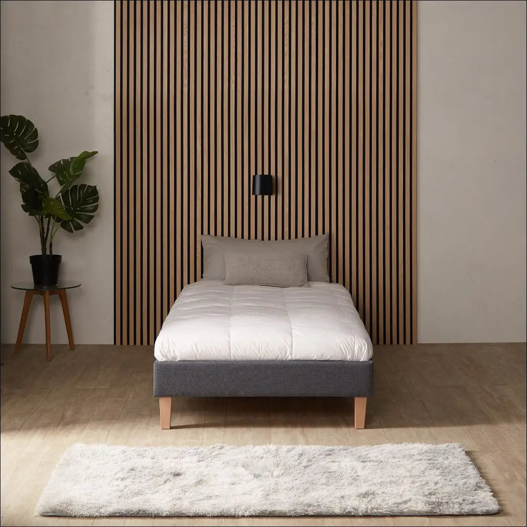 Lova GI605 - €97 Save 50% 50-100, __label:Pristatymas 1-2 d.d., color-pilka, lovos-miegamojo, material-gobelenas €50