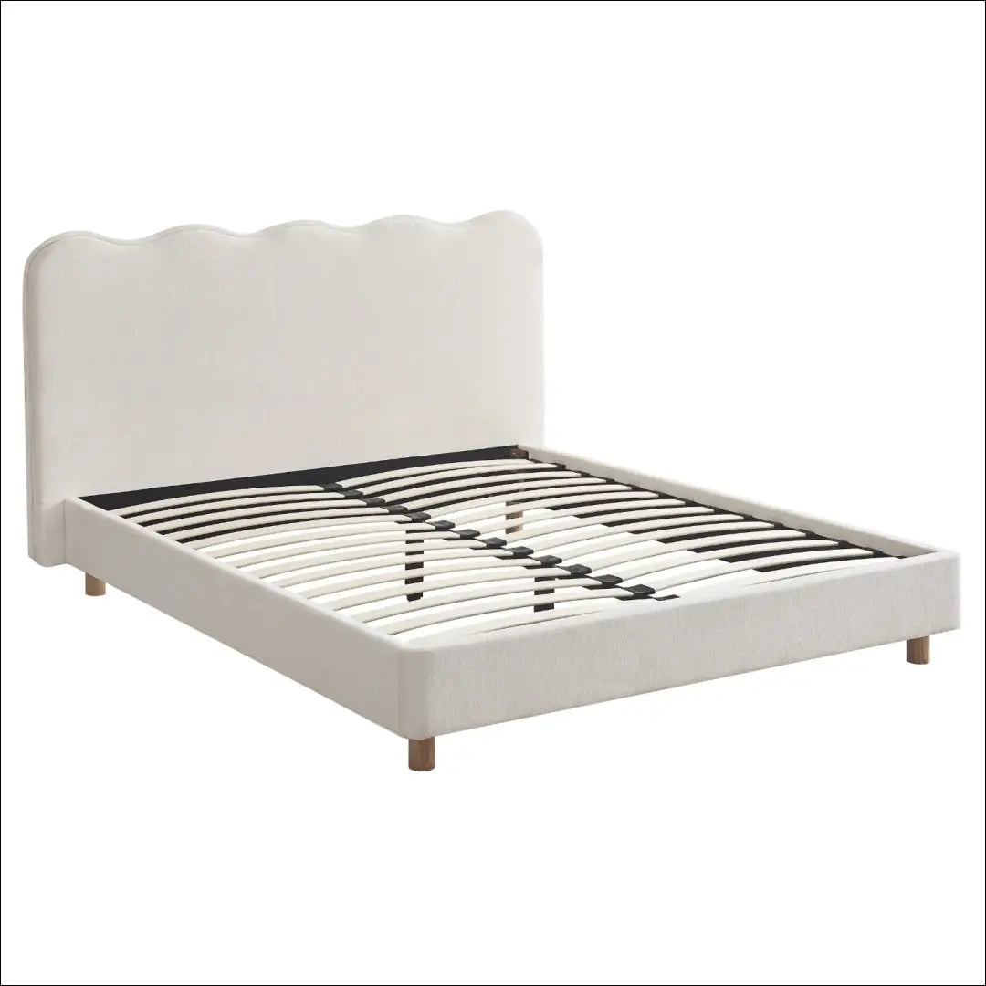 Lova su audiniu kreminės spalvos 160x200 TE941 - €257 Save 15% __label:Pristatymas 5-14 d.d., elite, over-200,