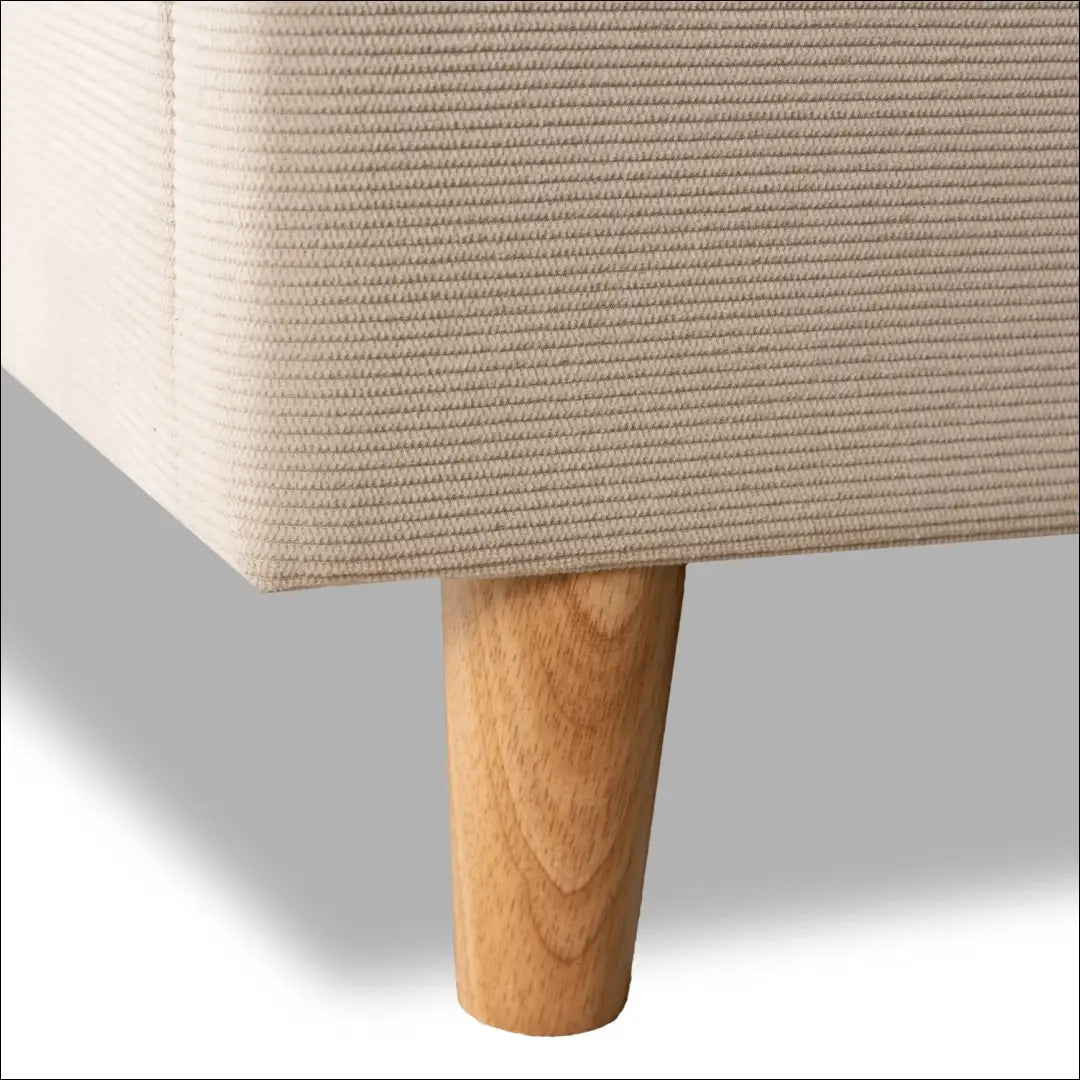 Lova su korduro audiniu smėlio spalvos 140x200 TE924 - €261 Save 15% __label:Pristatymas 5-14 d.d., elite, over-200,