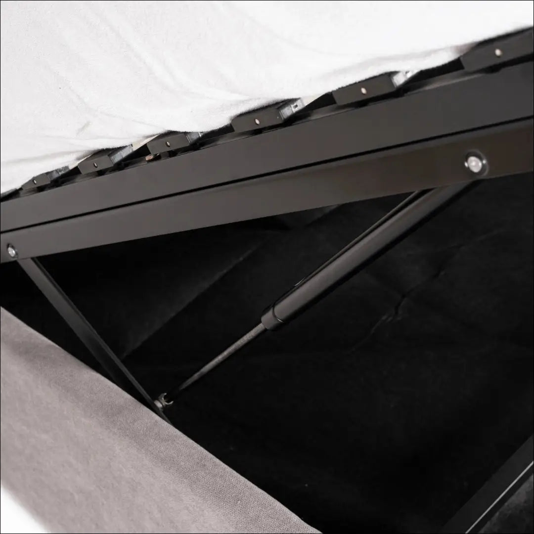 Lova su patalynės dėže audiniu pilkos spalvos 140x200 TE1254 - €368 Save 15% __label:Pristatymas 5-14 d.d., elite,
