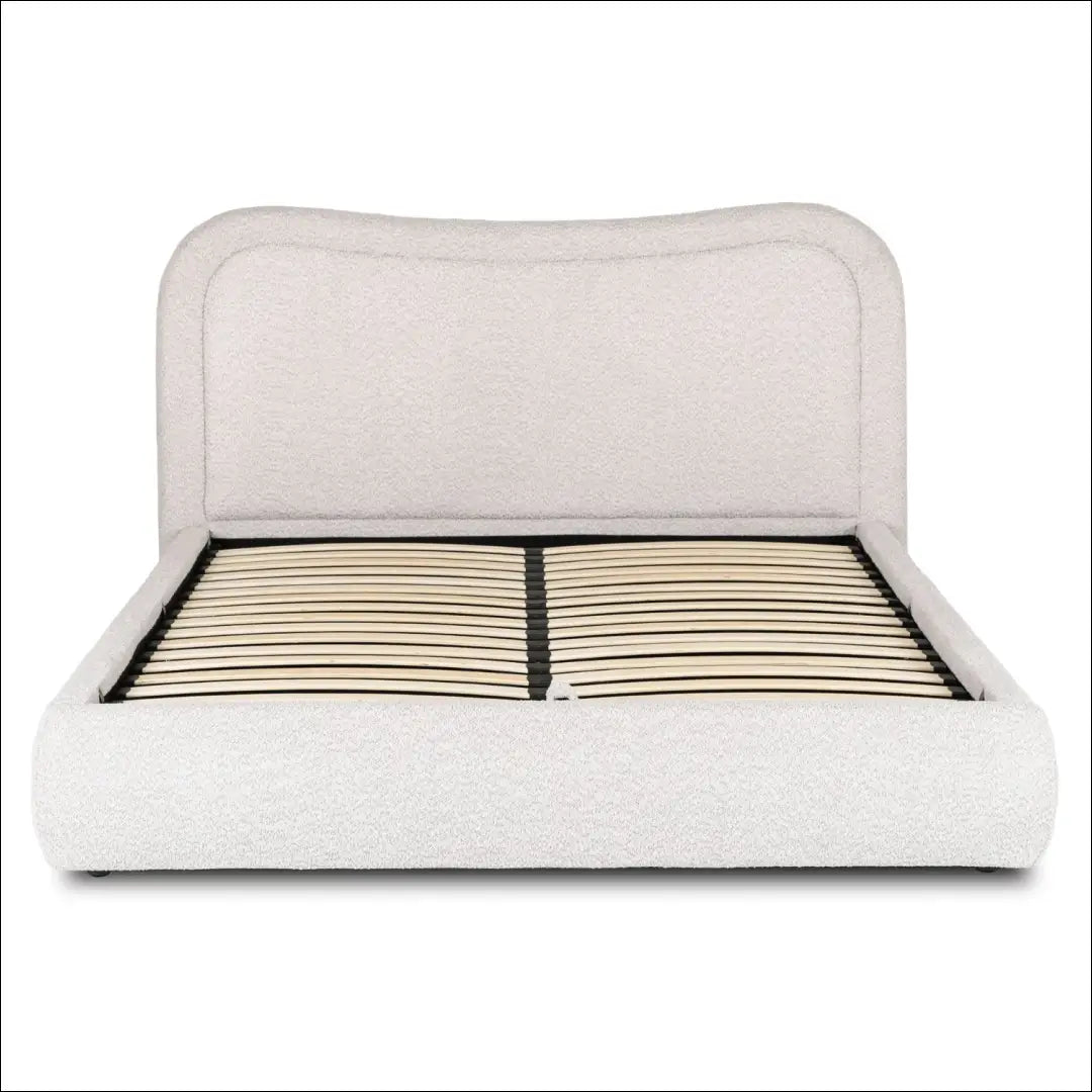 Lova su patalynės dėže buklė audinio audiniu kreminės spalvos 160x200 TE906 - €334 Save 15% __label:Pristatymas 5-14