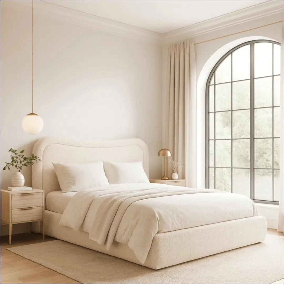 Lova su patalynės dėže buklė audinio audiniu kreminės spalvos 160x200 TE906 - €334 Save 15% __label:Pristatymas 5-14