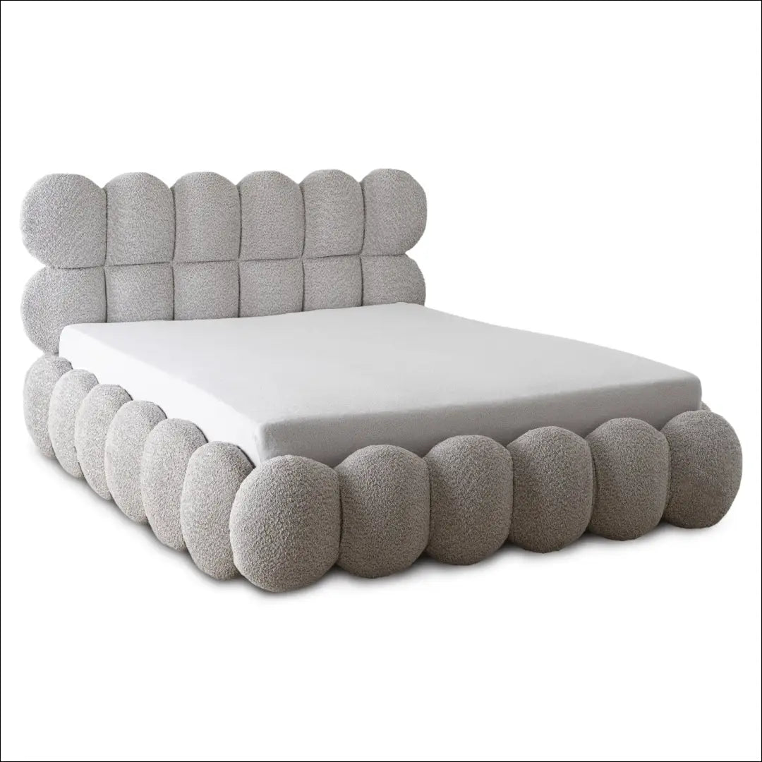 Lova su patalynės dėže buklė audinio audiniu pilkos spalvos 160x200 TE943 - €575 Save 15% __label:Pristatymas 5-14