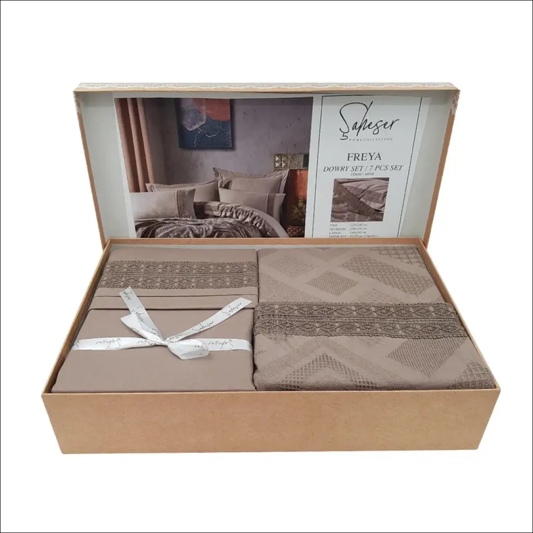 Lovatiesės komplektas (7 dalys) DI10707 - €94 Save 50% 50-100, __label:Pristatymas 1-2 d.d., color-ruda,