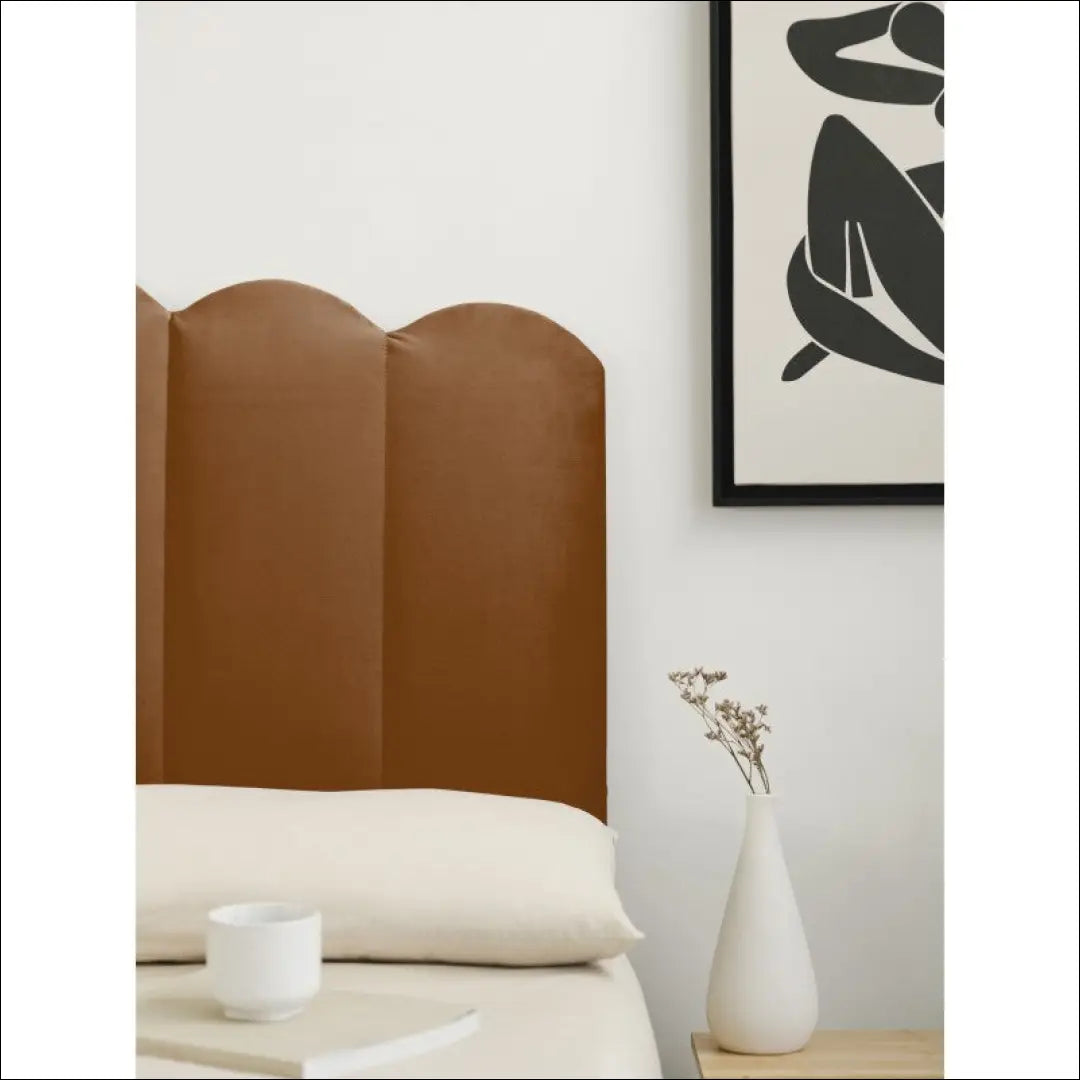 Lovos galvūgalis KI968 - €87 Save 65% 50-100, __label:Pristatymas 1-2 d.d., color-ruda, lovos-miegamojo,