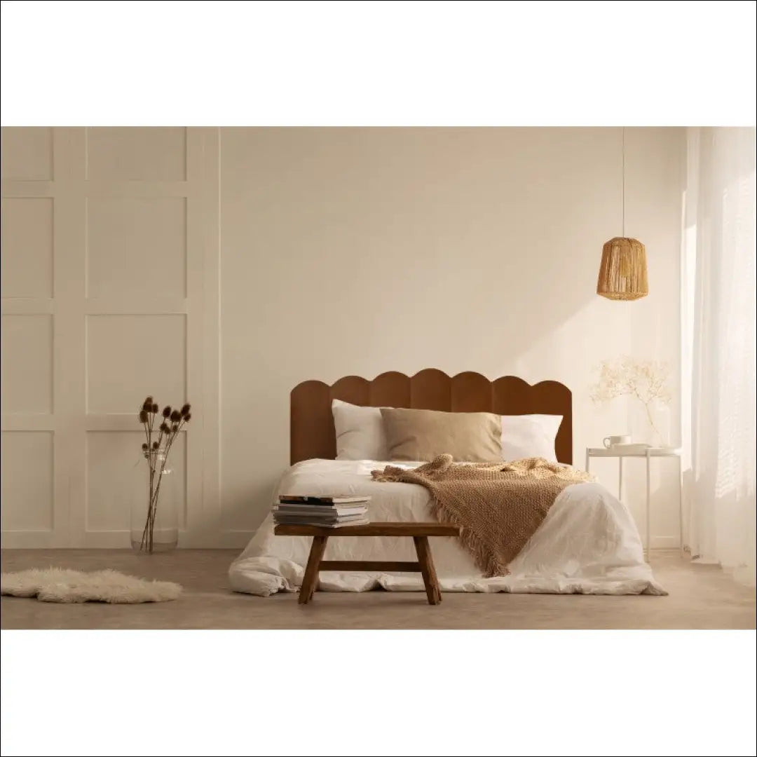 Lovos galvūgalis KI968 - €87 Save 65% 50-100, __label:Pristatymas 1-2 d.d., color-ruda, lovos-miegamojo,