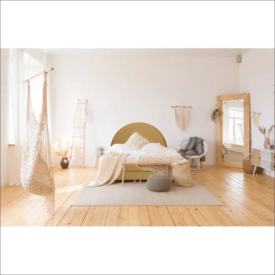 Lovos galvūgalis KI969 - €77 Save 65% 50-100, __label:Pristatymas 1-2 d.d., color-ruda, lovos-miegamojo,