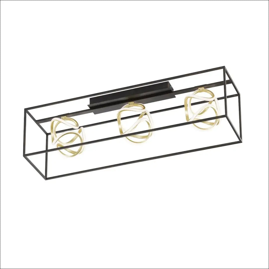 Lubinis LED šviestuvas DI10069 - €171 Save 55% 100-200, __label:Pristatymas 1-2 d.d., color-auksine, color-juoda,