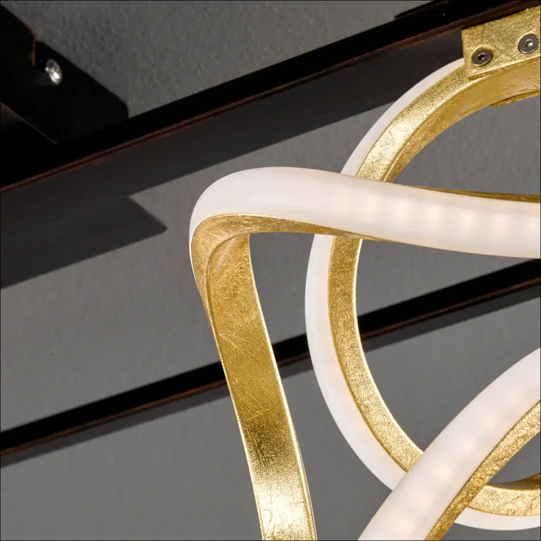 Lubinis LED šviestuvas DI10069 - €171 Save 55% 100-200, __label:Pristatymas 1-2 d.d., color-auksine, color-juoda,