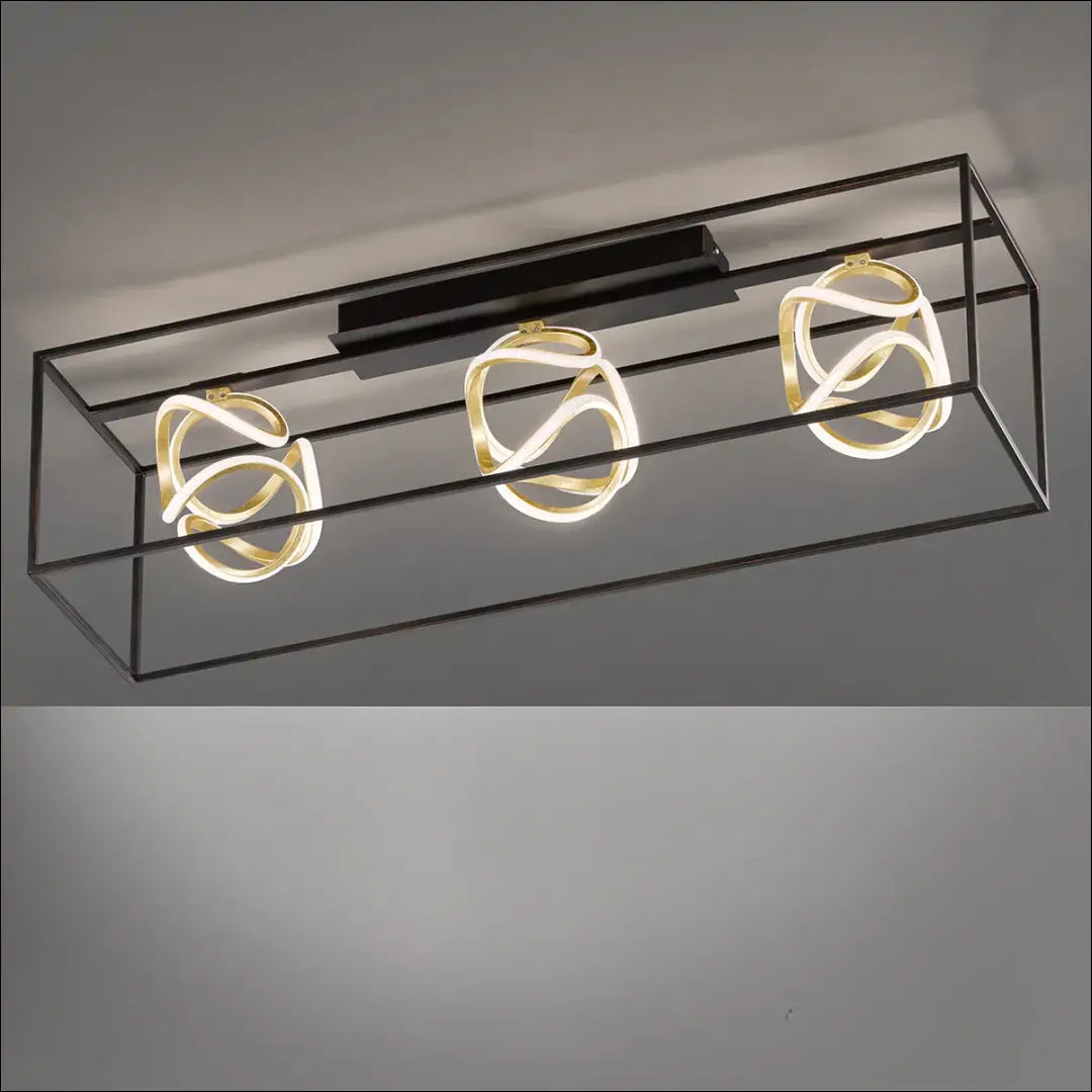 Lubinis LED šviestuvas DI10069 - €190 Save 50% 100-200, __label:Pristatymas 1-2 d.d., color-auksine, color-juoda,