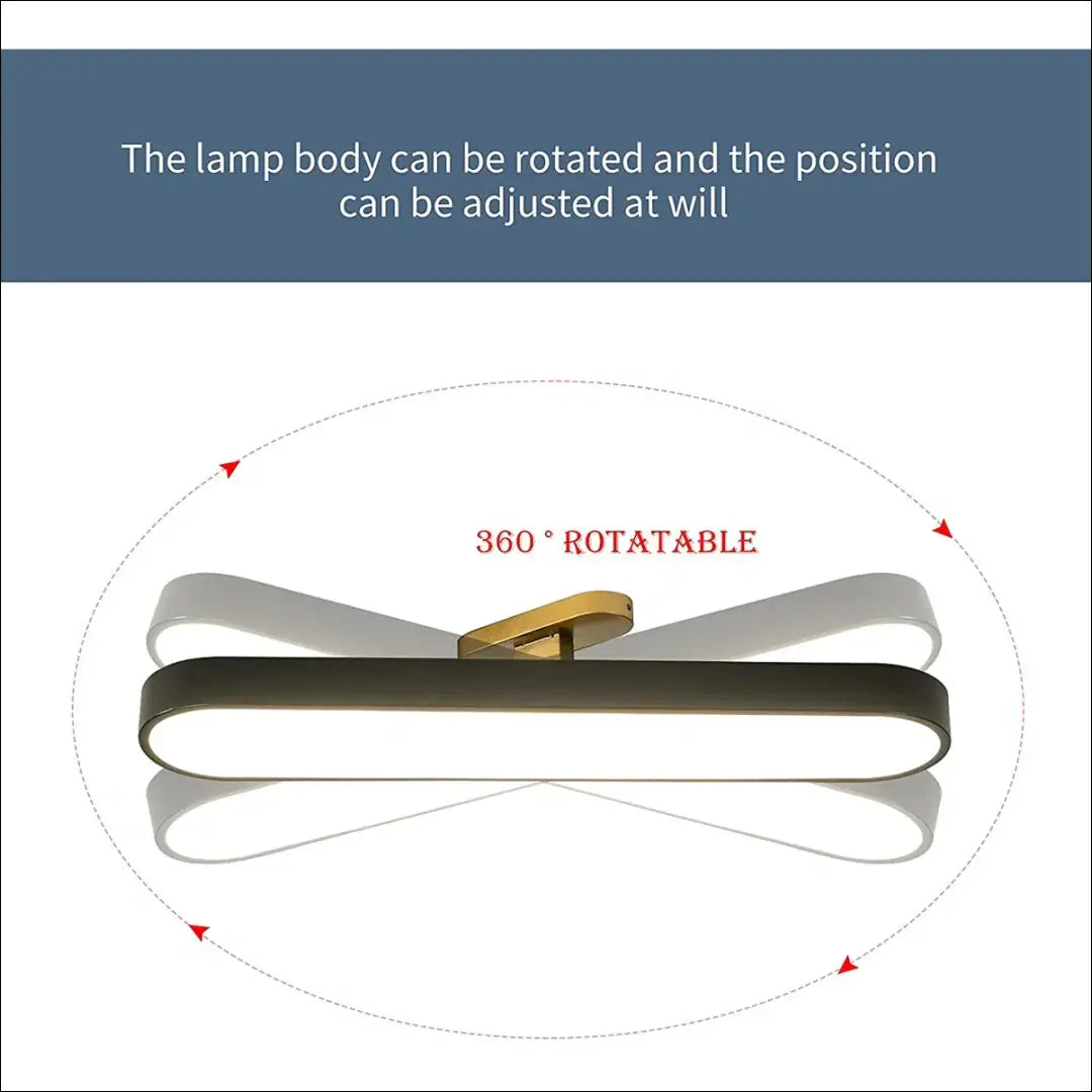 Lubinis LED šviestuvas DI10470 - €57 Save 55% 50-100, __label:Pristatymas 1-2 d.d., color-auksine, color-juoda,