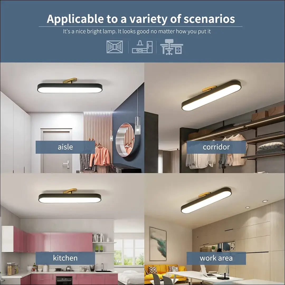 Lubinis LED šviestuvas DI10470 - €57 Save 55% 50-100, __label:Pristatymas 1-2 d.d., color-auksine, color-juoda,