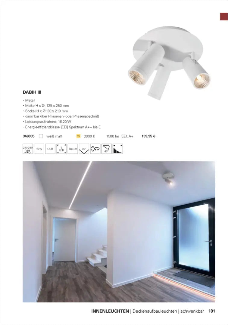 Lubinis LED šviestuvas DI11055 - €65 Save 50% 50-100, __label:Pristatymas 1-2 d.d., color-balta, interjeras,