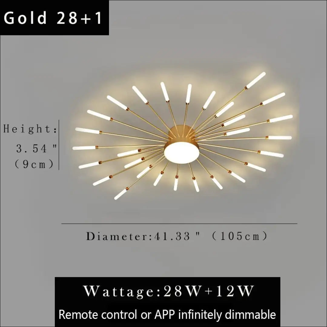 Lubinis LED šviestuvas DI12241 - €80 Save 50% 50-100, __label:Pristatymas 1-2 d.d., color-auksine, interjeras,