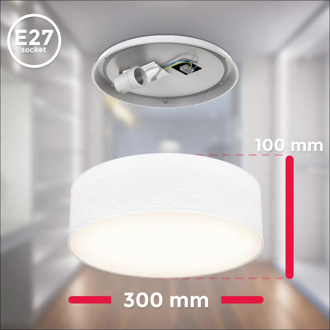 Lubinis LED šviestuvas DI12298 - €33 Save 50% 25-50, __label:Pristatymas 1-2 d.d., color-balta, interjeras,
