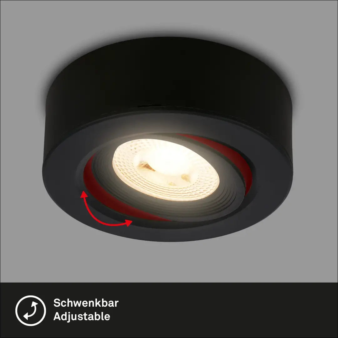Lubinis LED šviestuvas DI12368 - €14 Save 50% __label:Pristatymas 1-2 d.d., color-juoda, interjeras,