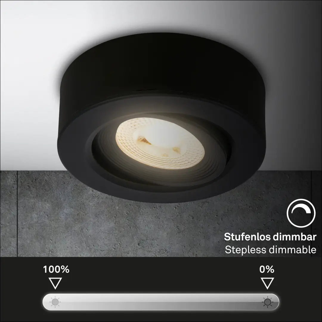 Lubinis LED šviestuvas DI12368 - €14 Save 50% __label:Pristatymas 1-2 d.d., color-juoda, interjeras,