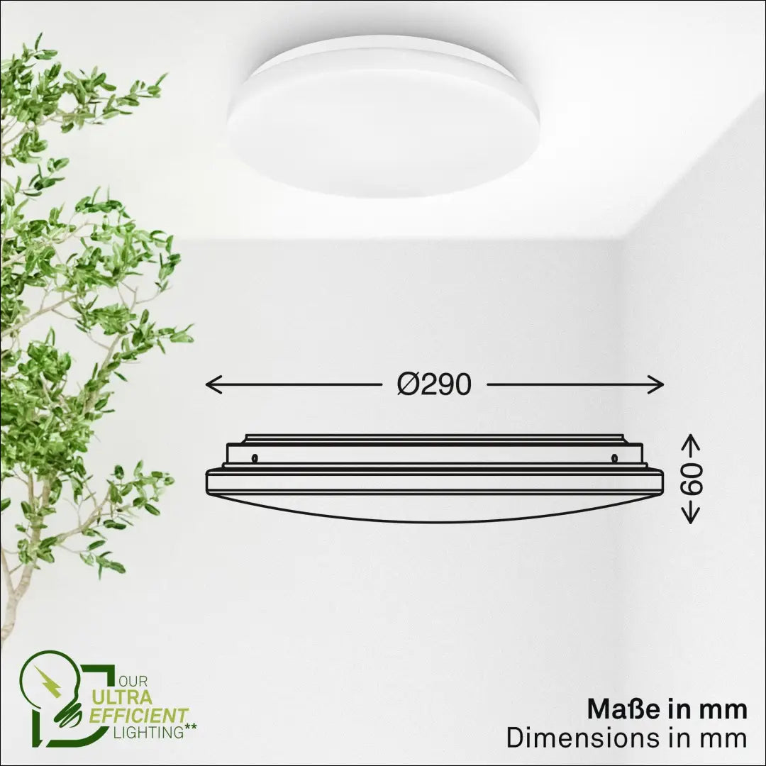 Lubinis LED šviestuvas DI12421 - €18 Save 50% __label:Pristatymas 1-2 d.d., color-balta, interjeras,