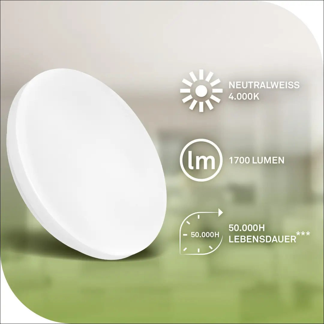 Lubinis LED šviestuvas DI12421 - €18 Save 50% __label:Pristatymas 1-2 d.d., color-balta, interjeras,