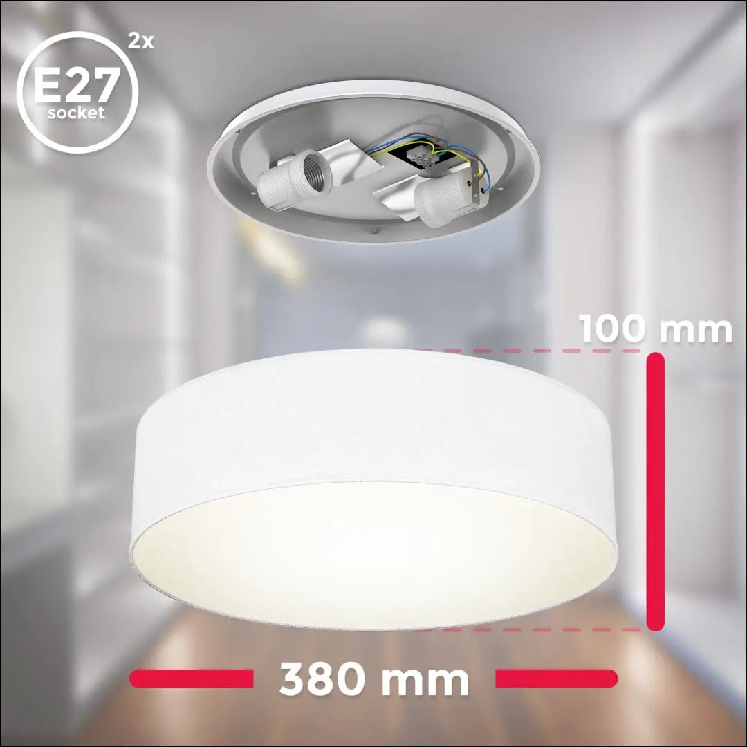 Lubinis LED šviestuvas DI12441 - €33 Save 50% 25-50, __label:Pristatymas 1-2 d.d., color-balta, interjeras,
