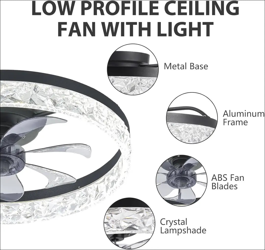 Lubinis LED šviestuvas su ventiliatoriumi DI12283 - €70 Save 50% 50-100, __label:Pristatymas 1-2 d.d., color-juoda,