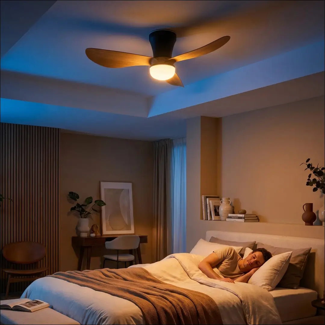 Lubinis LED šviestuvas su ventiliatoriumi DI12387 - €49 Save 50% 25-50, __label:Pristatymas 1-2 d.d., color-juoda,