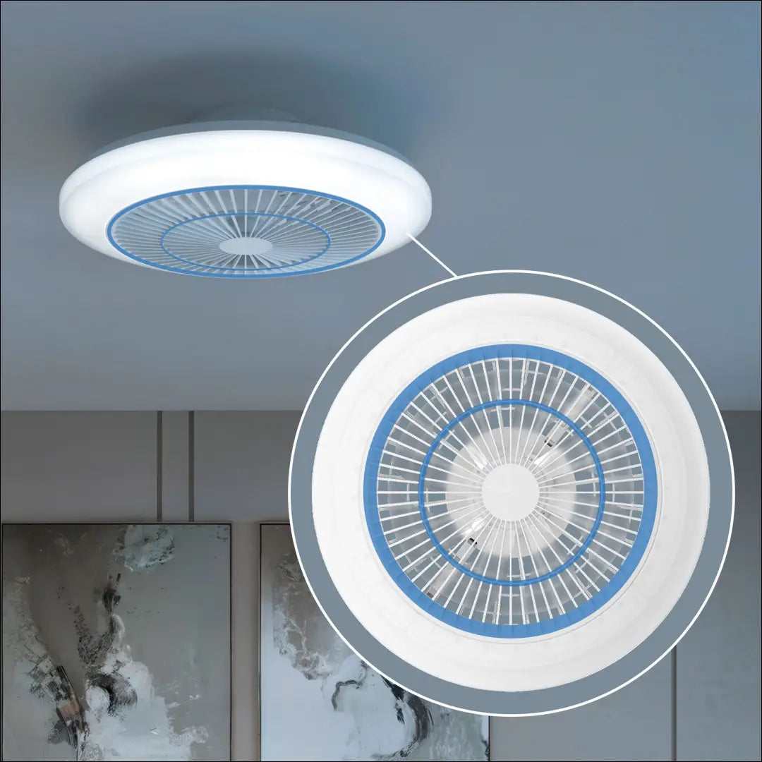 Lubinis LED šviestuvas-ventiliatorius DI12399 - €60 Save 50% 50-100, __label:Pristatymas 1-2 d.d., color-balta,