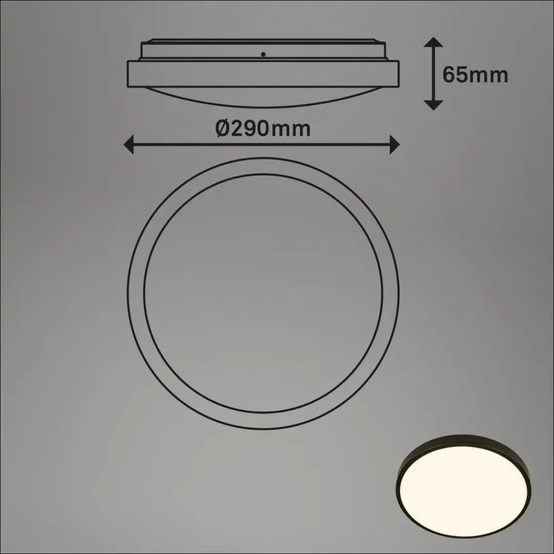 Lubinis LED vonios šviestuvas DI12456 - €22 Save 50% __label:Pristatymas 1-2 d.d., color-juoda, interjeras,