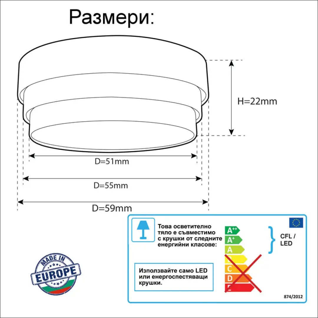 Lubinis šviestuvas DI10408 - €78 Save 50% 50-100, __label:Pristatymas 1-2 d.d., color-melyna, color-smelio, interjeras