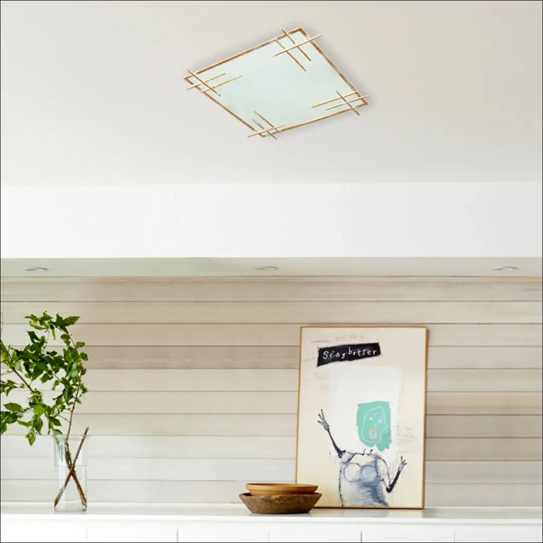 Lubinis šviestuvas DI11077 - €29 Save 50% 25-50, __label:Pristatymas 1-2 d.d., color-auksine, color-balta, interjeras