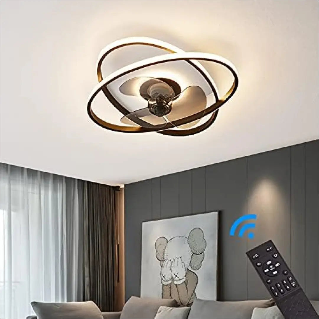 Lubinis ventiliatorius su LED apšvietimu DI10671 - €74 Save 50% 50-100, __label:Pristatymas 1-2 d.d., color-juoda,