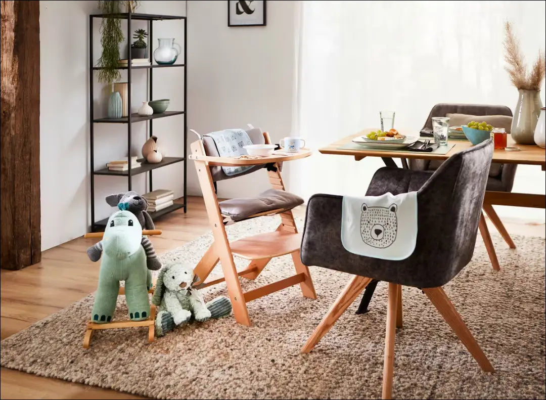 Maitinimo kėdutė KI1614 - €44 Save 50% 25-50, __label:Pristatymas 1-2 d.d., color-ruda, kita, material-medzio-masyvas