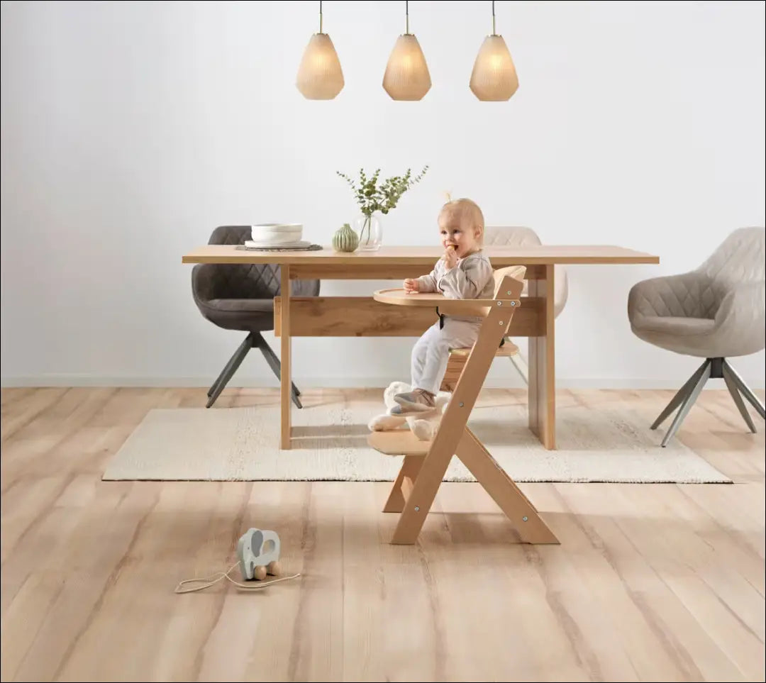 Maitinimo kėdutė KI1614 - €44 Save 50% 25-50, __label:Pristatymas 1-2 d.d., color-ruda, kita, material-medzio-masyvas