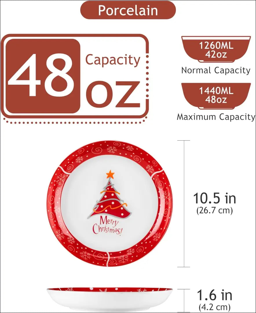 Makaronų lėkščių komplektas (4vnt) DI10761 - €19 Save 60% __label:Pristatymas 1-2 d.d., color-balta, color-raudona,