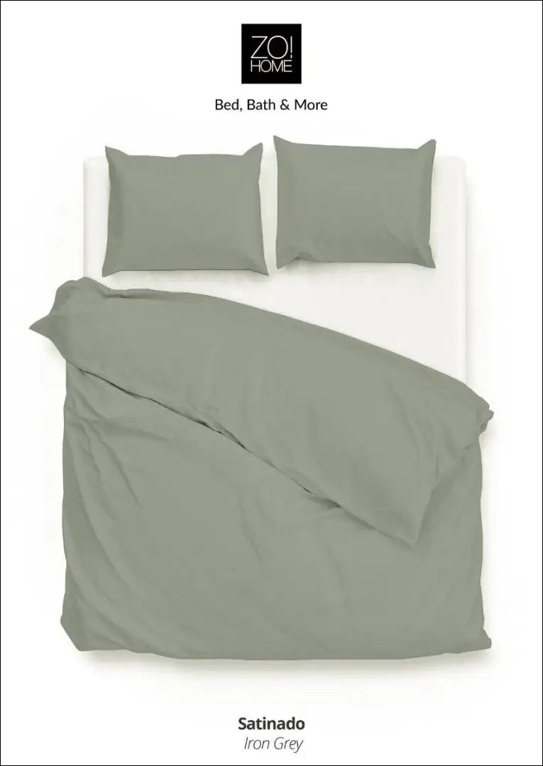 Mako satino patalynės komplektas (2 dalys) DI12102 - €34 Save 50% 25-50, __label:Pristatymas 1-2 d.d., color-pilka,