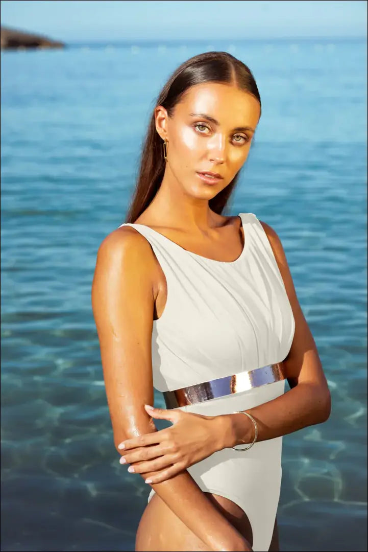 Maudymosi kostiumėlis DR035 - €70 Save 50% 50-100, __label:Pristatymas 1-2 d.d., color-kremas, drabuziai, tekstile €50