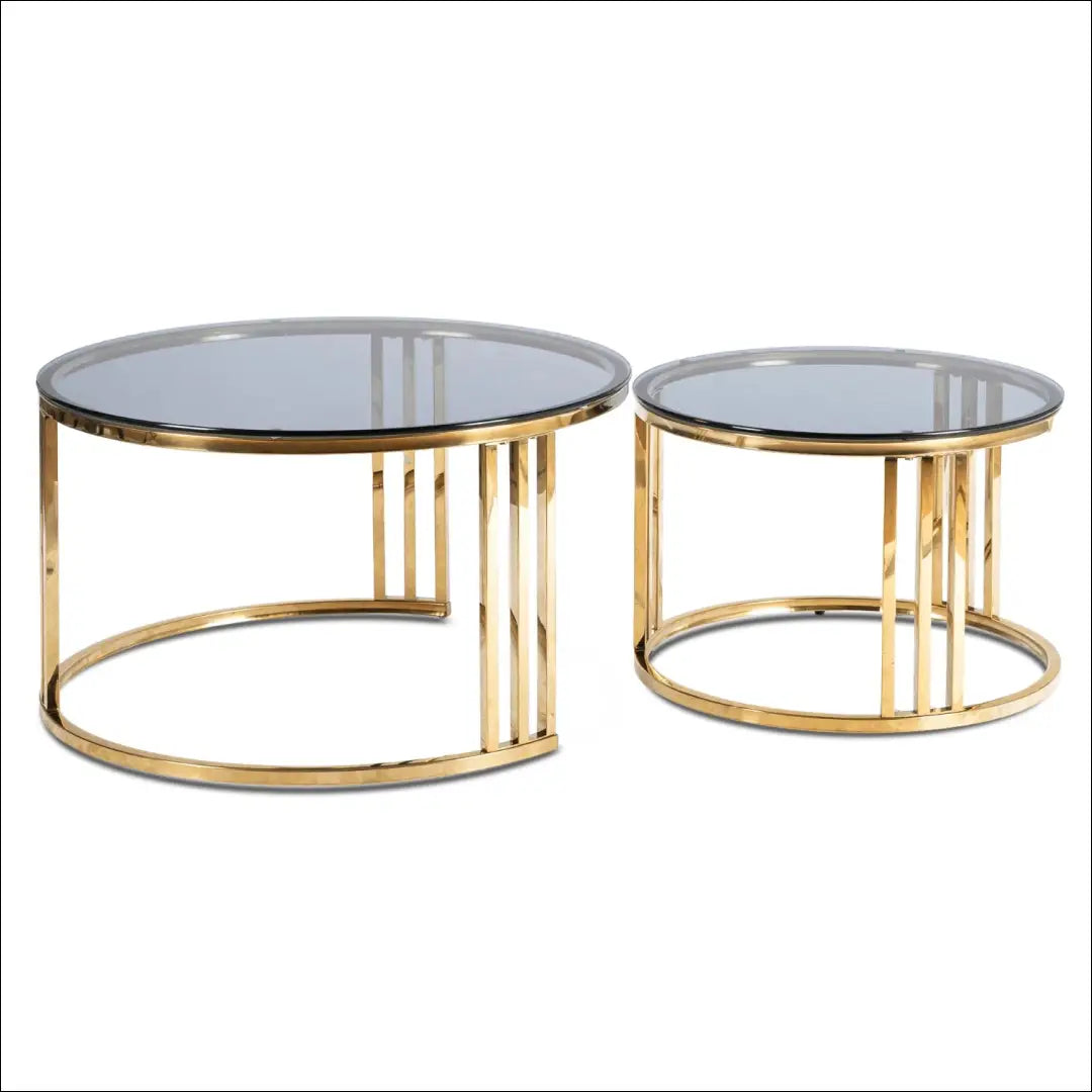 MAX pilko/aukso kavos staliukų komplektas TE2573 - €175 Save 15% __label:Pristatymas 5-14 d.d., Newelite Naujausi