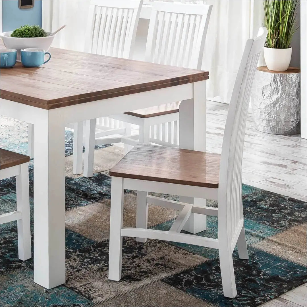 Medinė kėdė VI1052 - €160 Save 50% 100-200, __label:Pristatymas 1-2 d.d., color-balta, color-ruda, kedes-valgomojo €100