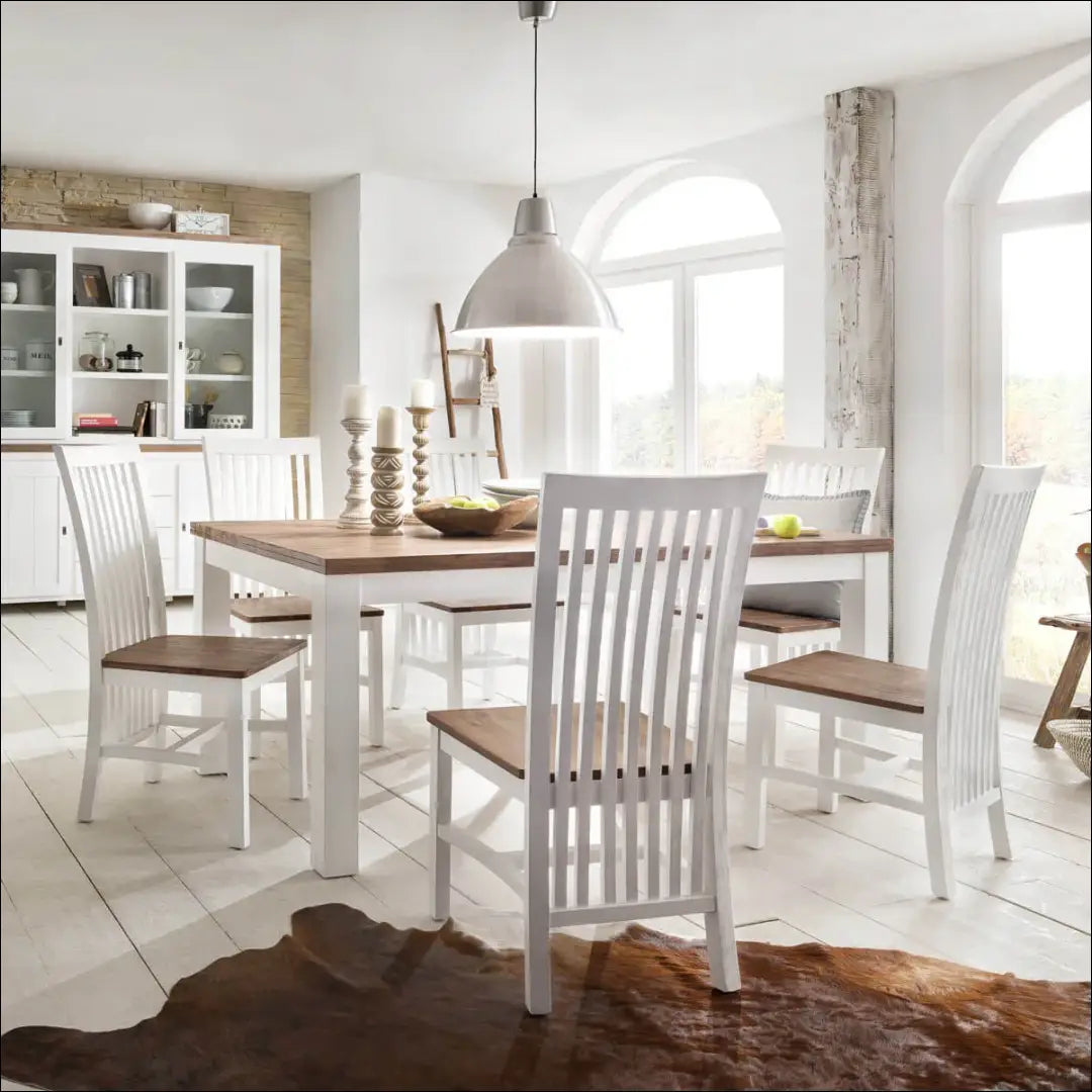 Medinė kėdė VI1052 - €160 Save 50% 100-200, __label:Pristatymas 1-2 d.d., color-balta, color-ruda, kedes-valgomojo €100
