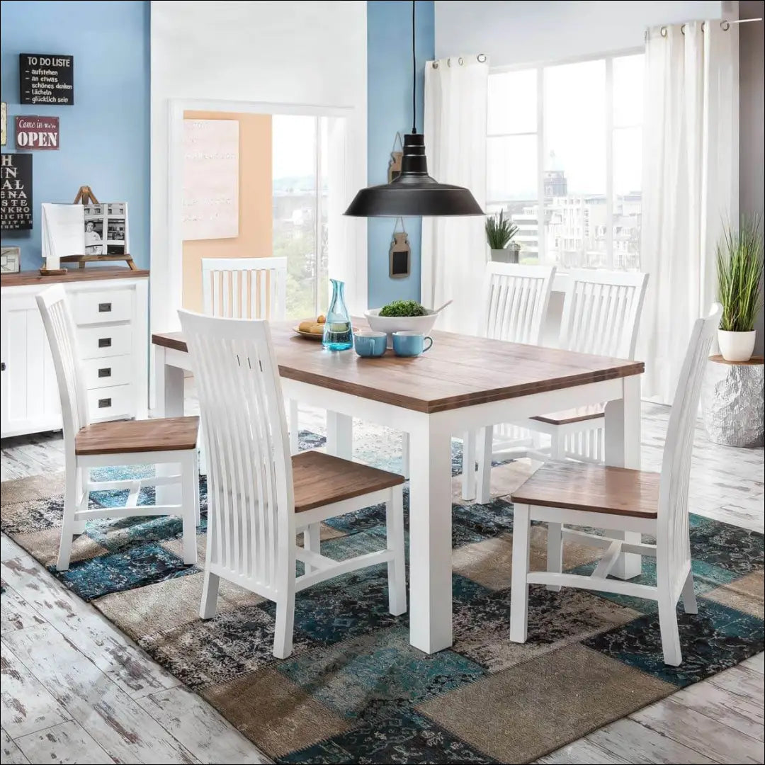 Medinė kėdė VI1052 - €144 Save 55% 100-200, __label:Pristatymas 1-2 d.d., color-balta, color-ruda, kedes-valgomojo €100