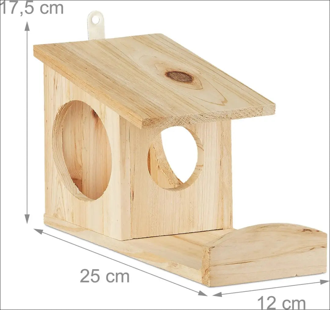 Medinė lesykla / inkilas DA0101 - €12 Save 50% __label:Pristatymas 1-2 d.d., lauko-kita, under-25 Iki €25 Squirrel